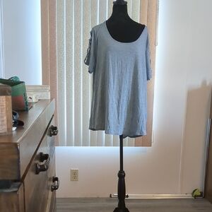 Casual Gray Women's Top